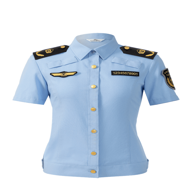 夏装制式衬衣女短袖